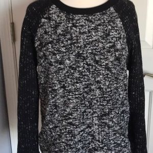 Lou & grey soft black and white knit cotton